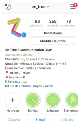 Instagram pour les entreprises