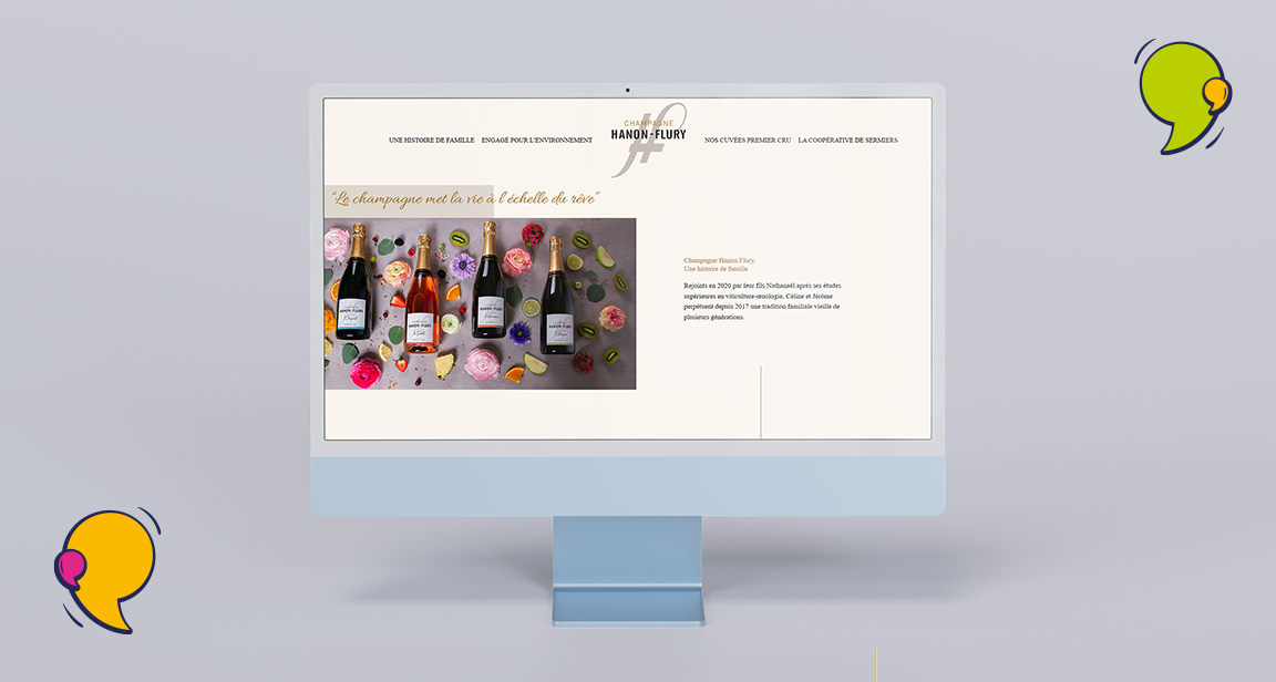 Champagne Hanon Flury, Site One page